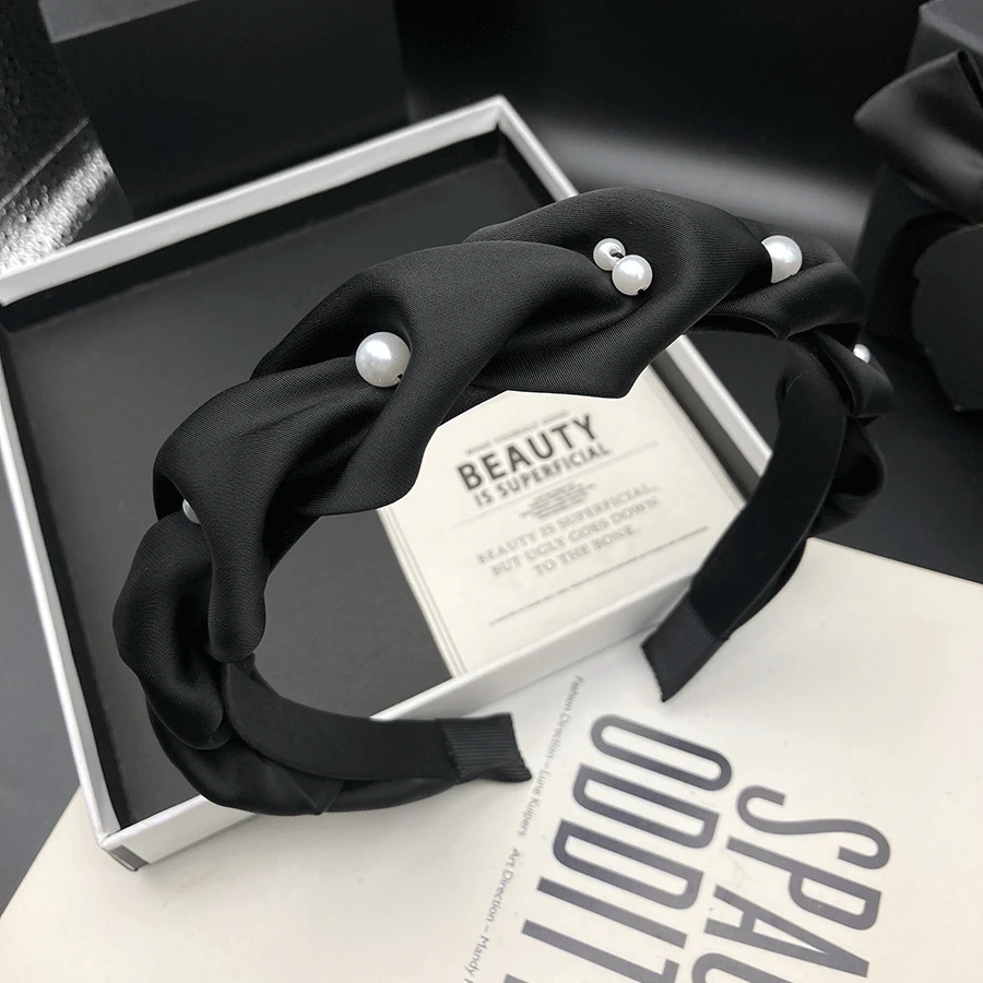 新款窄边发箍休闲风发饰高档简约黑色外出2025年发卡饰品女士轻奢