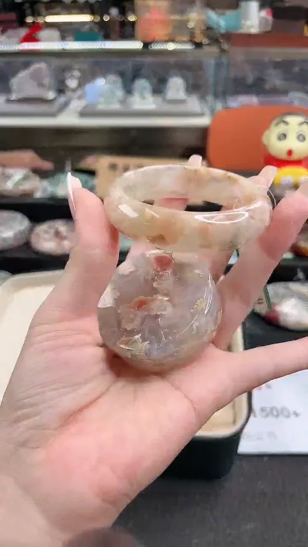 未镶嵌手镯石英质玉53圈口（赠品镯心）6658112