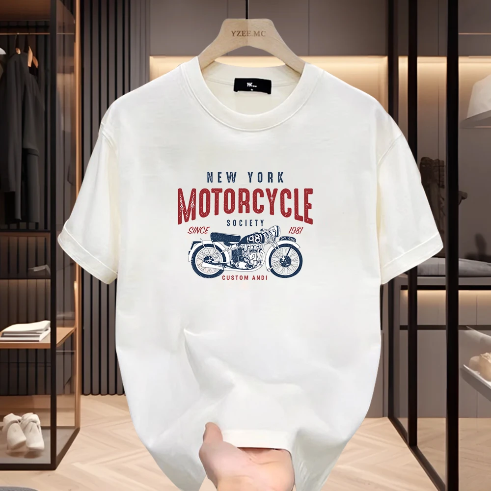 重磅240克男T恤高档百衲衣新款短袖恤男潮牌欧美嘻哈风圆领打底衫