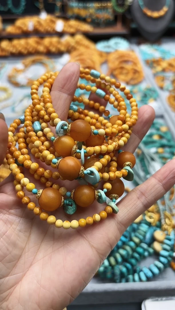 【闪购商品】琥珀手串未镶嵌手串多样发其一