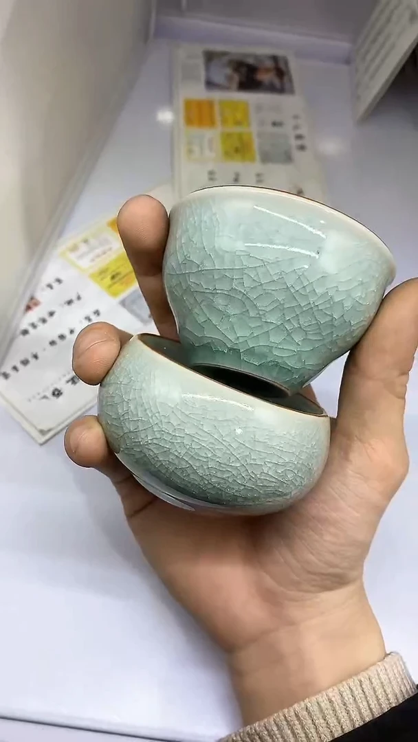 【闪购商品】瓷片陶瓷茶器孤品1对
