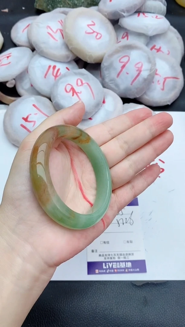 未镶嵌手镯石英质玉35+55/56