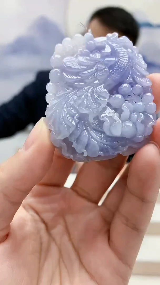 未镶嵌定制翡翠5174lr-毛货挂件31