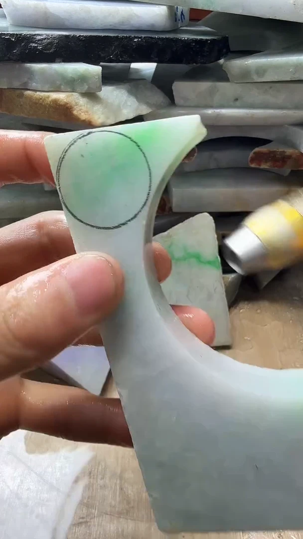 裸石翡翠天然翡翠A货花592