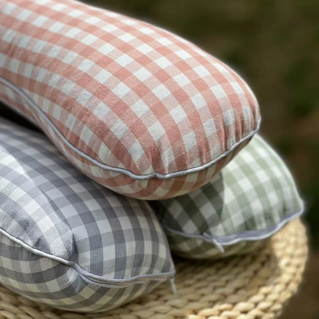 木蘭摇老粗布枕头透气荞麦壳枕四季通用可拆洗骨头枕