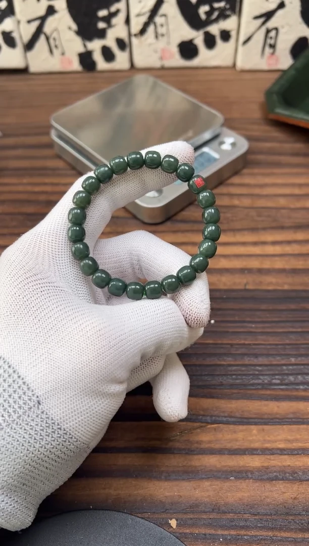 未镶嵌和田玉（碧玉）珠宝奇石和田玉（碧玉）手串