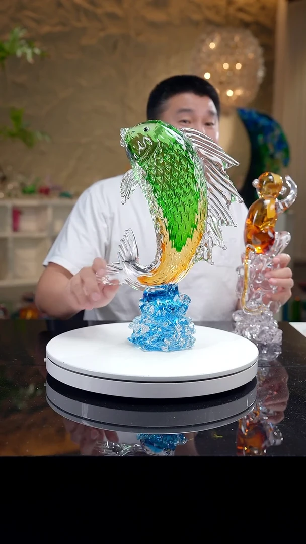 设计款水晶琉璃摆件