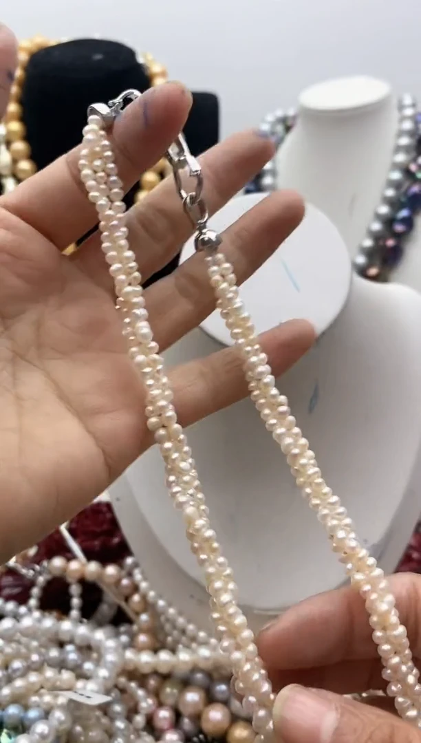 【闪购商品】淡水珍珠颈饰钛钢157