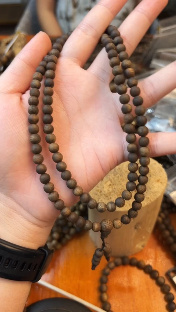 手串沉香奇楠沉水多圈圆珠卡6-20克发一条 收藏级
