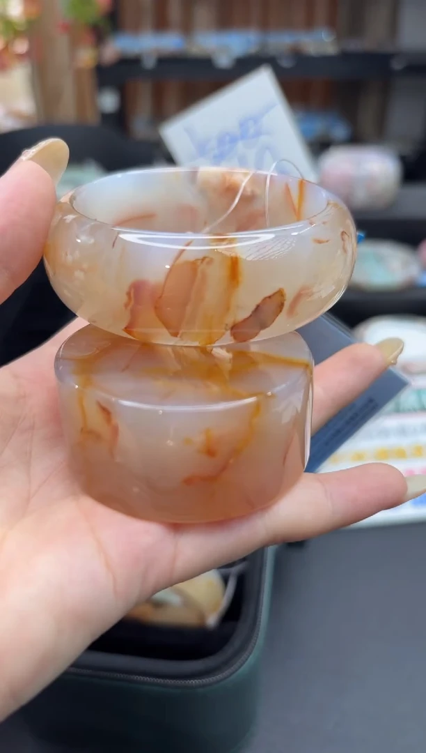 未镶嵌手串石英质玉C327(56圈赠送镯心)