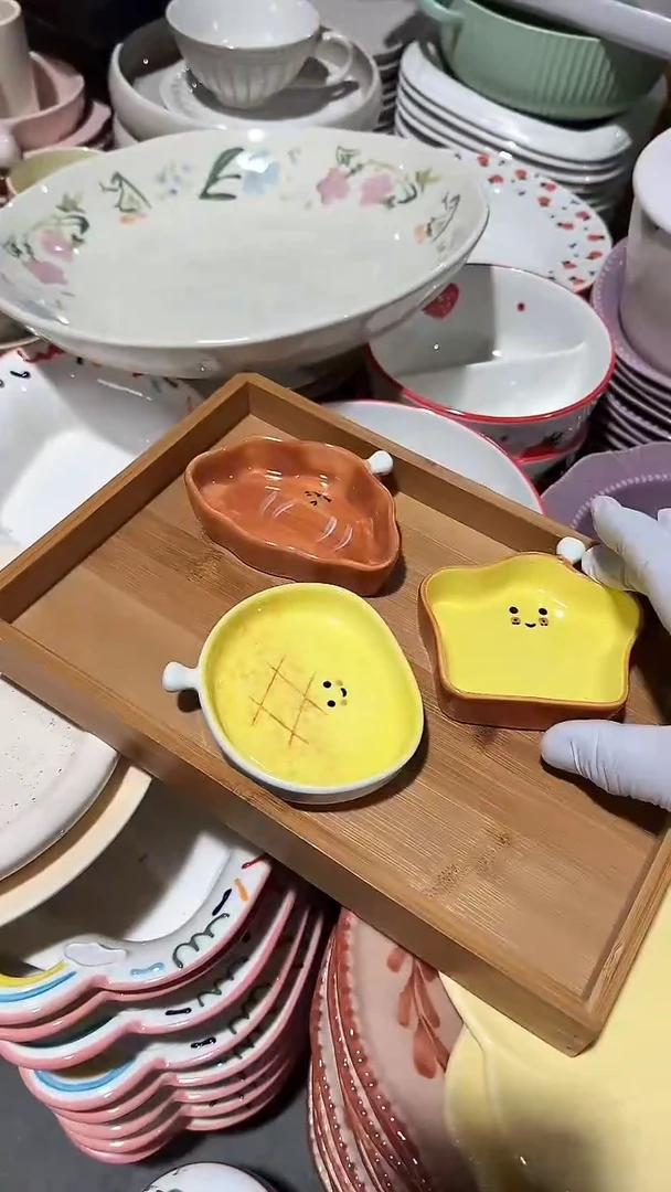陶瓷3个味碟 微瑕凑满20元包邮