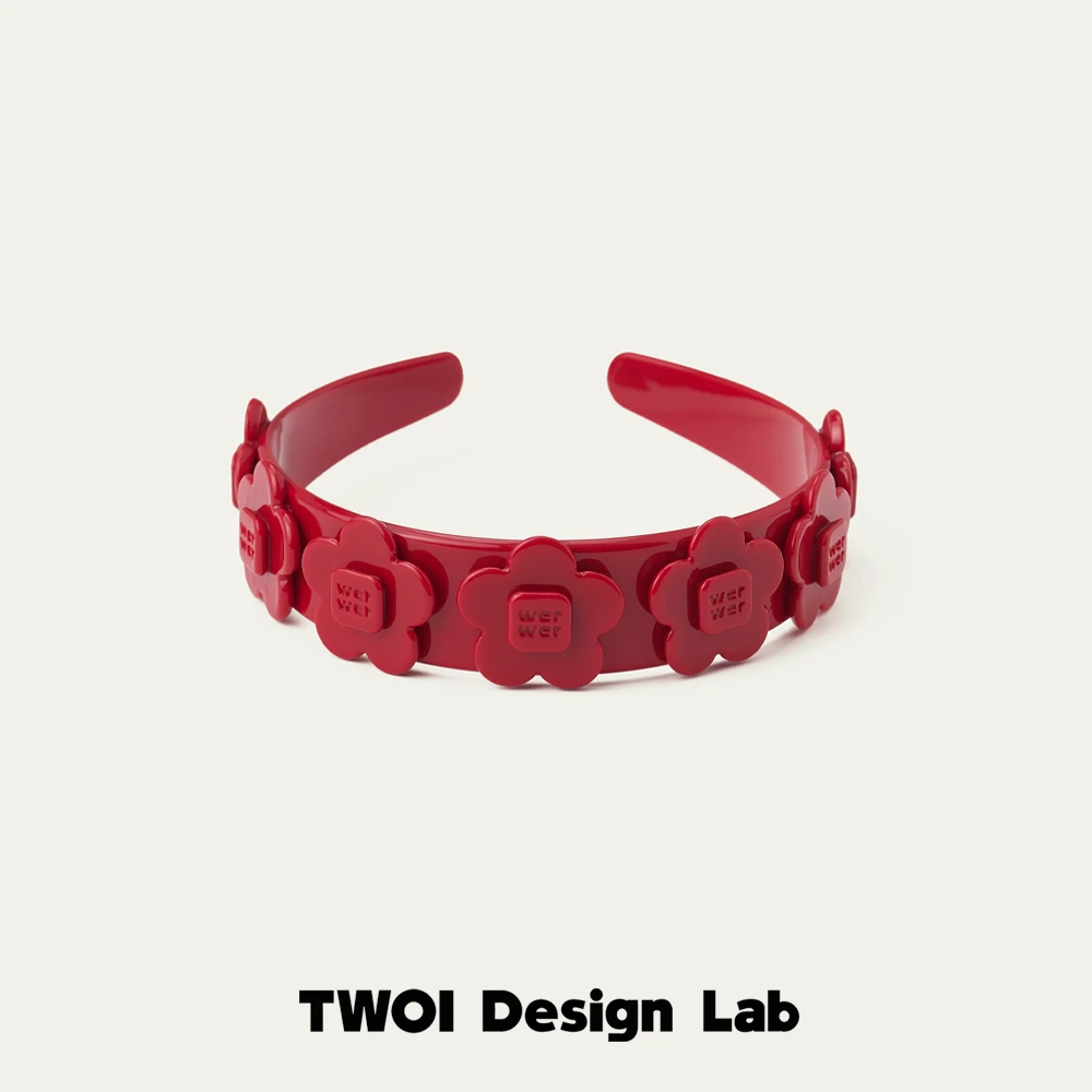 TWOI Design Lab  "werwer"「新年红超精致小花多多发箍」