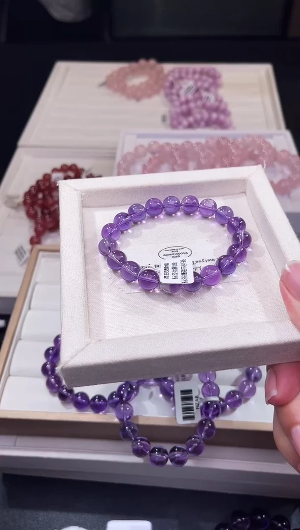 水晶手串未镶嵌帝王巴西紫水晶10mm-多样性发一