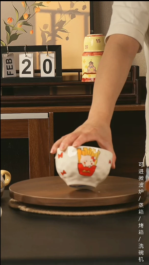 陶瓷陶瓷景德镇高温釉下彩纯手绘创意瓷