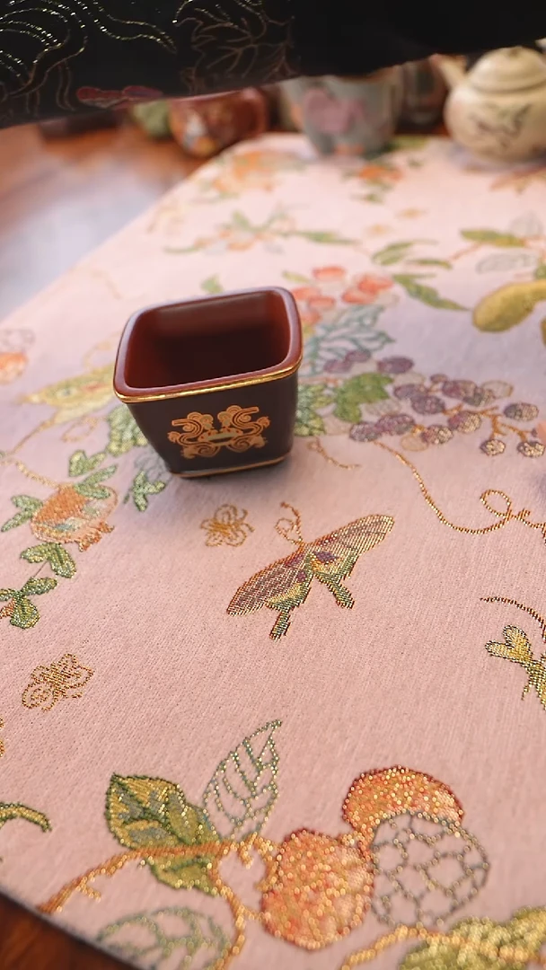 茶壶紫砂黑金 方杯