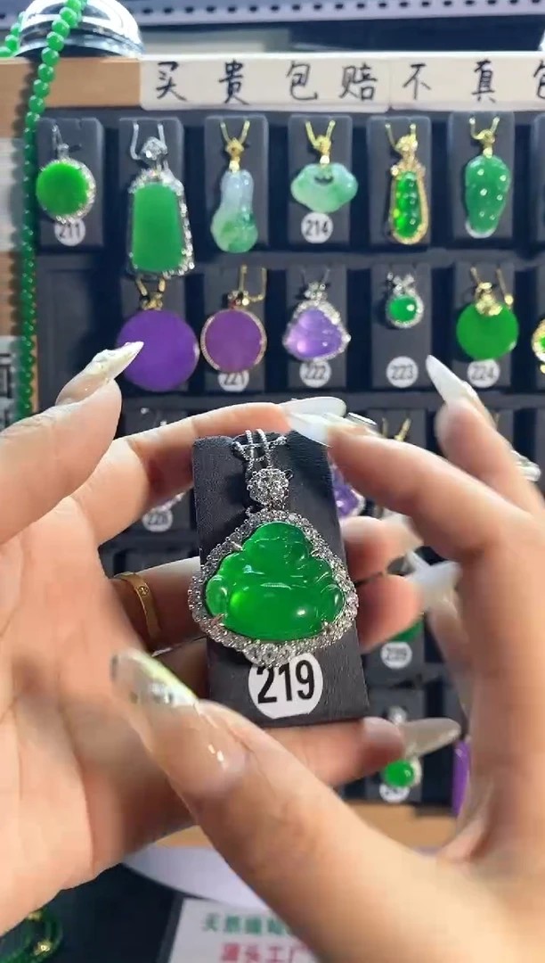 【闪购商品】翡翠耳饰银S925镶嵌219.....