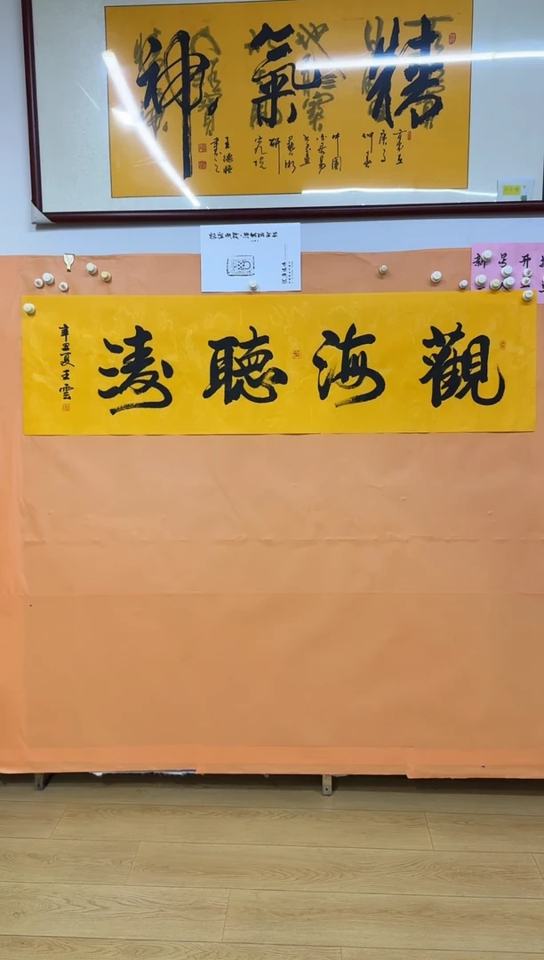 书法观海听涛作品