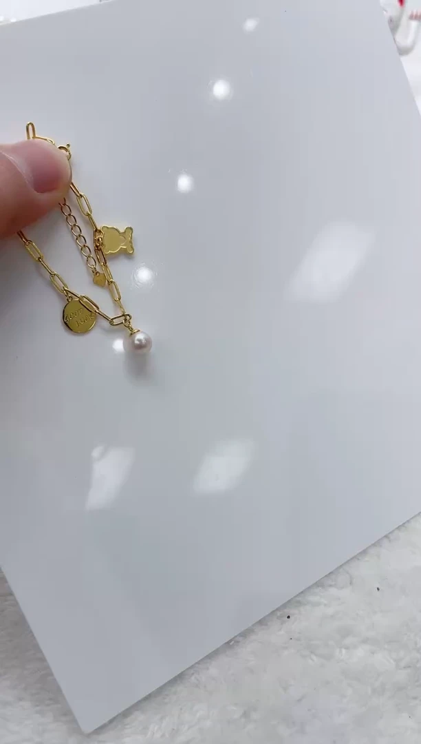 【闪购商品】海水珍珠手链银S925镶嵌海水珍珠手链