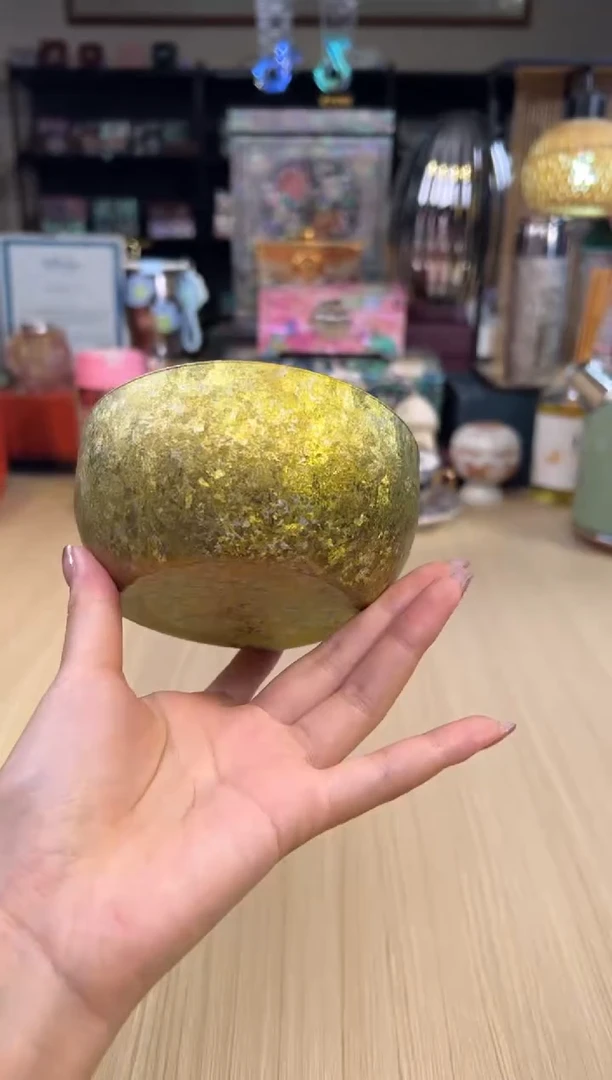 48匠心达-双层纯钛饭碗（小号金色）