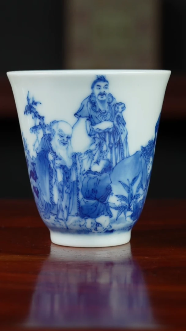 祖传窑真柴窑传承400年福禄寿单杯