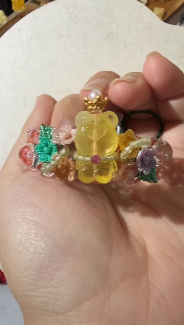 【闪购商品】琥珀手链未镶嵌蜜蜡小熊手链