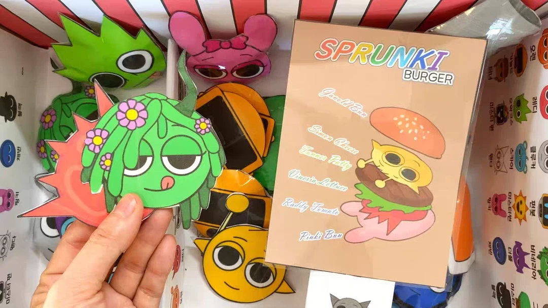 节奏盒子sprunki制作汉堡包捏捏桌面玩具手工DIY解压反复玩材料