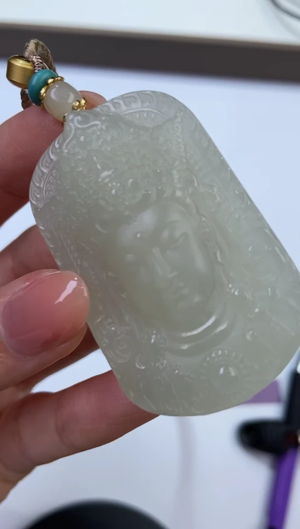 【闪购商品】和田玉挂件未镶嵌279423/观音  多样性一件发