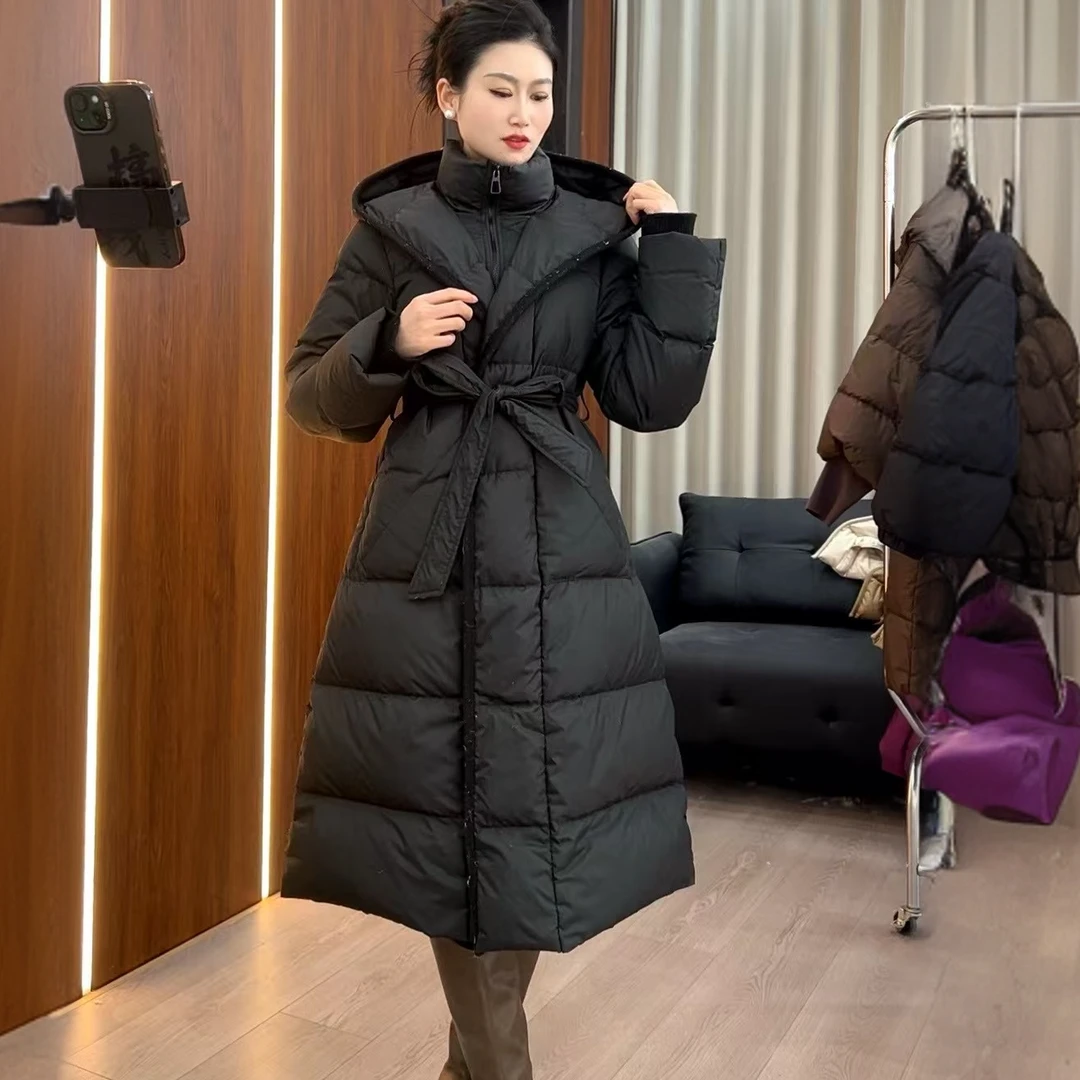 爆款清货！矜贵千金风显瘦显比例保暖绝美白鸭绒羽绒服