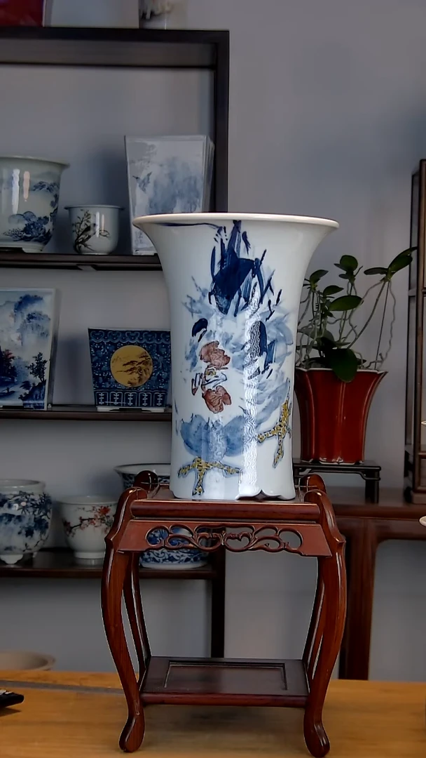 景德镇陶瓷手工花盆