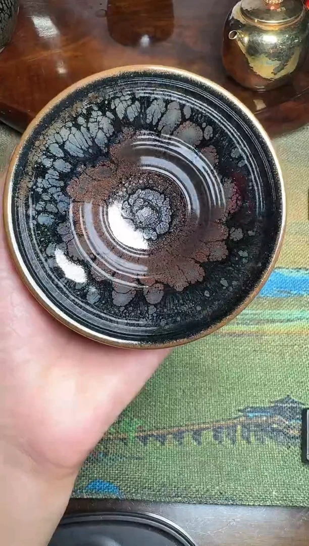 茶盏阙梅娇水墨牡丹14