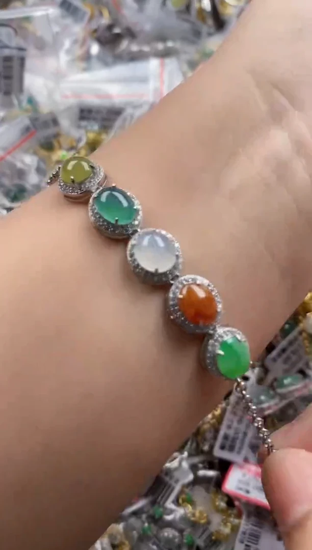 银S925镶嵌戒指翡翠111    3