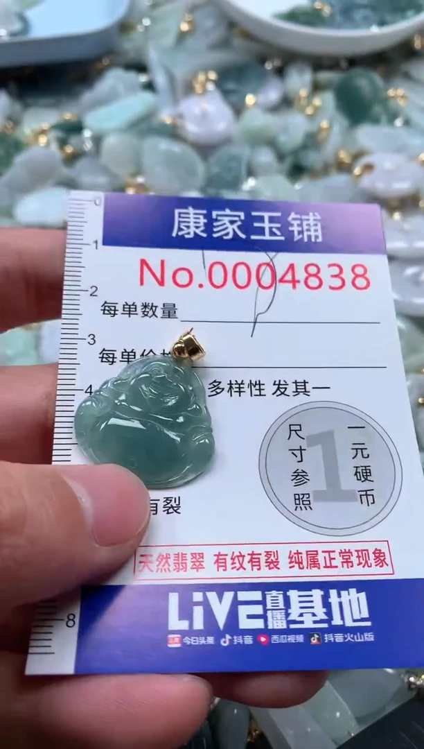 【闪购商品】翡翠吊坠(不含链)未镶嵌4838