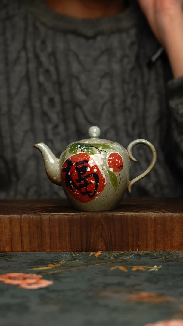 瓷片釉下彩手工手绘同款陶器