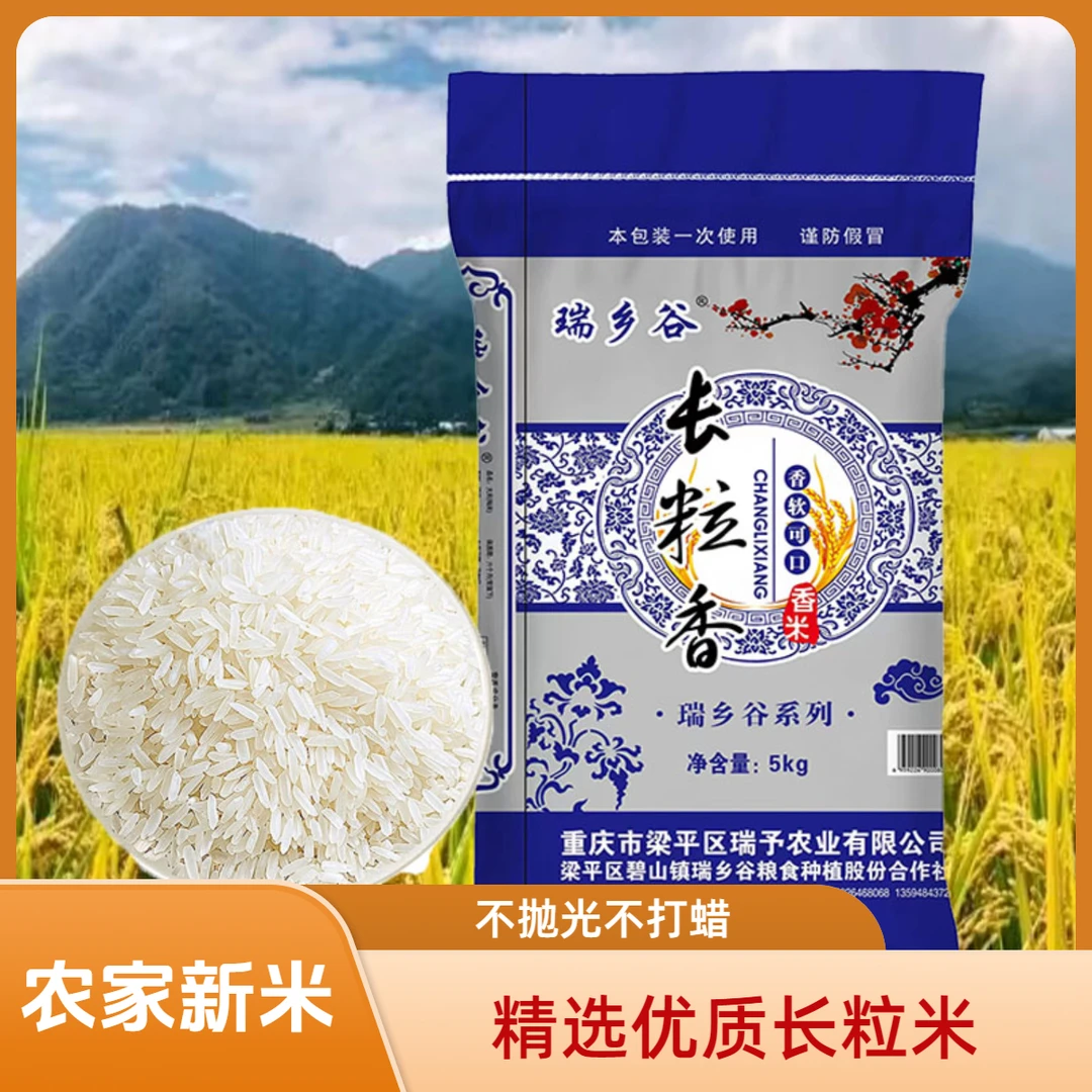 长粒香米2024年现碾新米不抛光不打蜡软糯香甜真空包装L