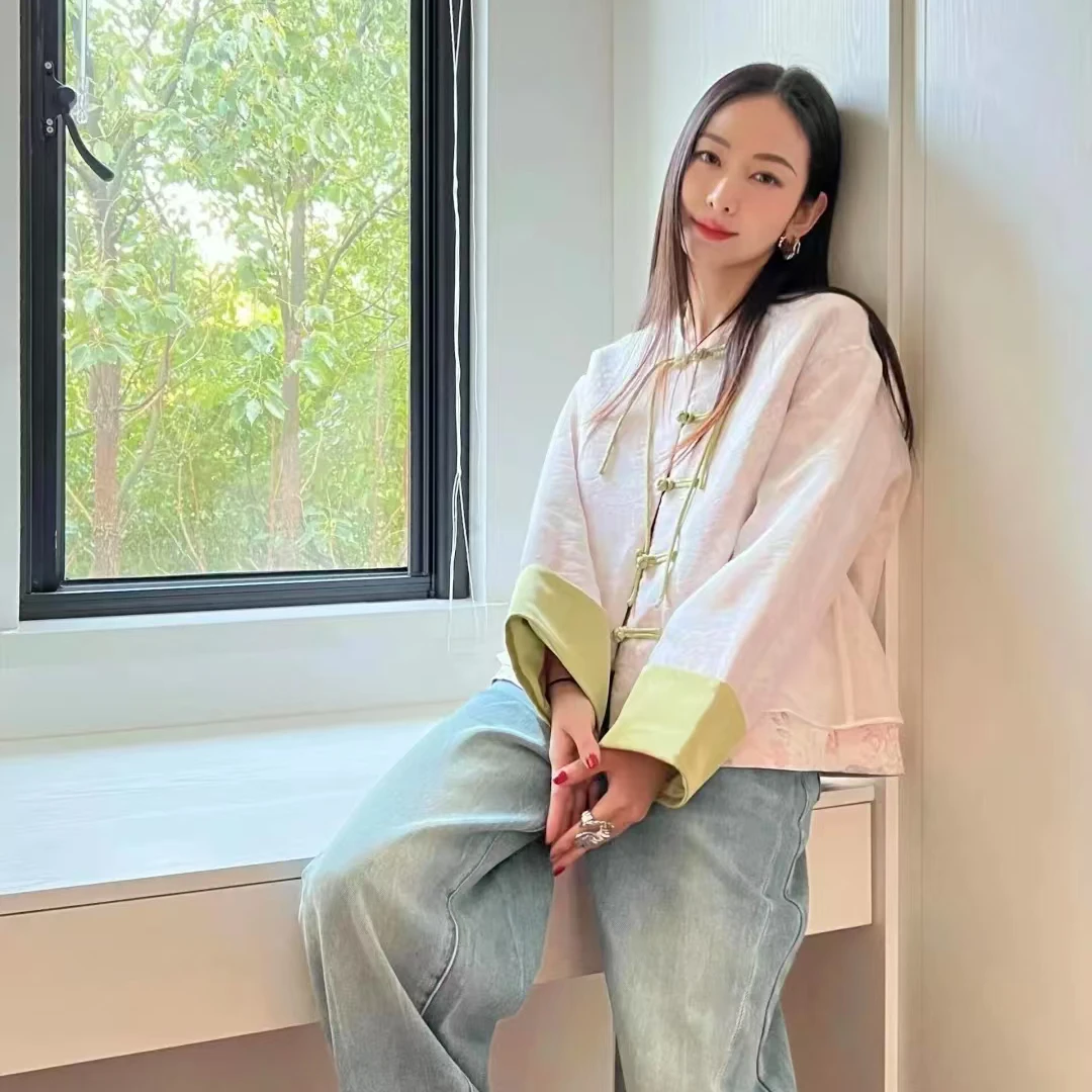 【潇潇暮雨】2025程潇同款新中式宽松国风新年战袍盘扣外套.Y8101