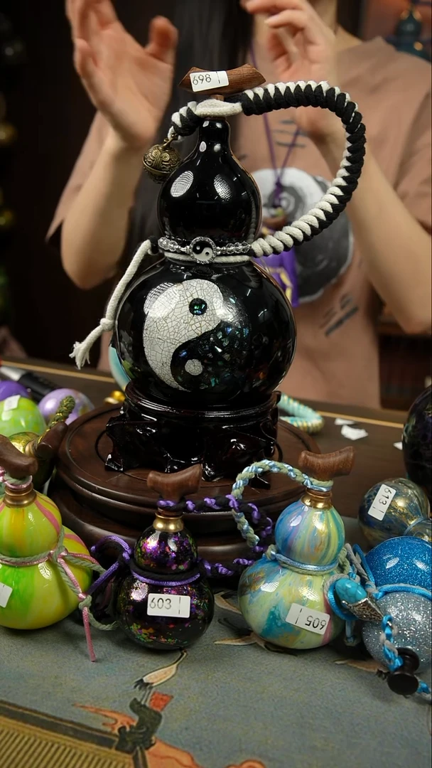 698号500ml左右非遗大漆酒葫芦