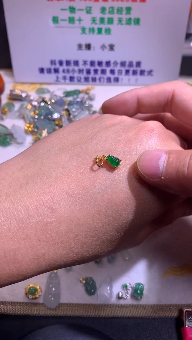 【闪购商品】翡翠吊坠(不含链)银S925镶嵌1