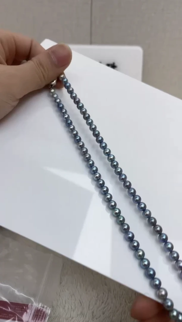 海水珍珠银S925镶嵌颈饰