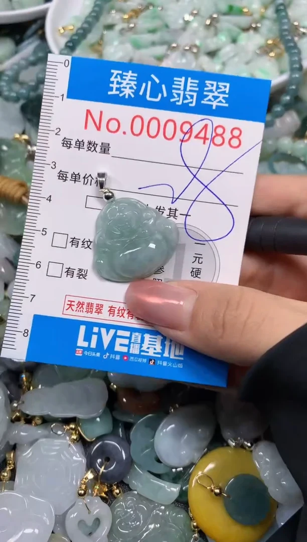 【闪购商品】翡翠颈饰未镶嵌含绳0009488