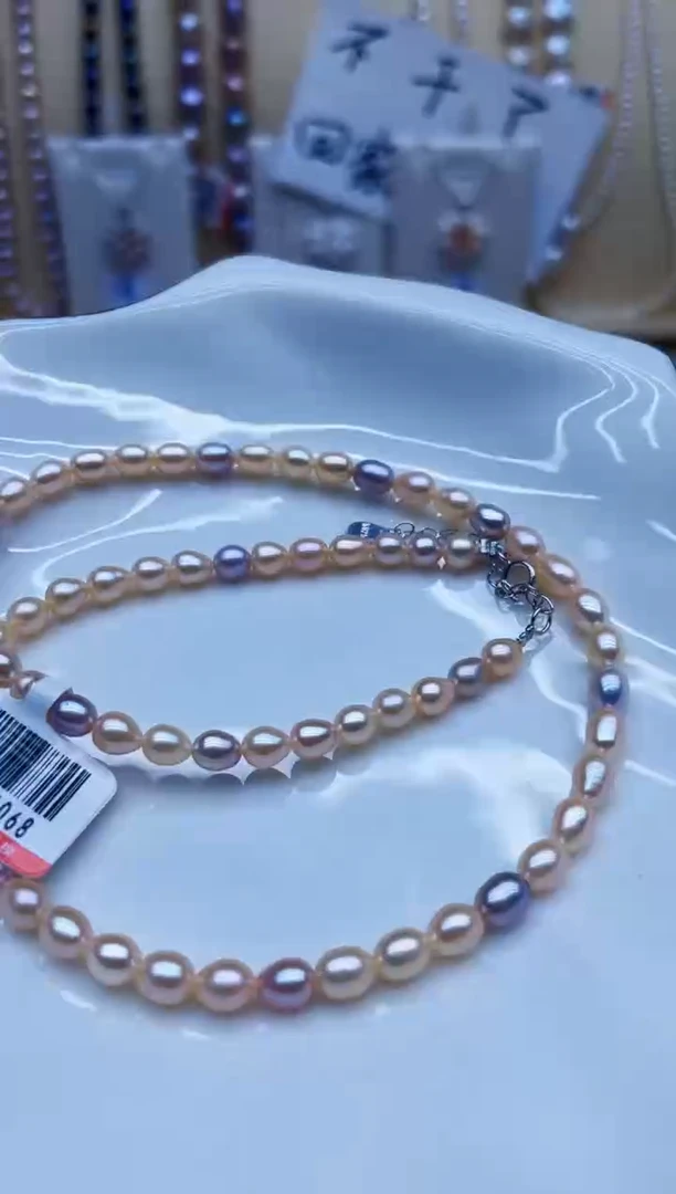 项链未镶嵌淡水珍珠项链多样性发其一
