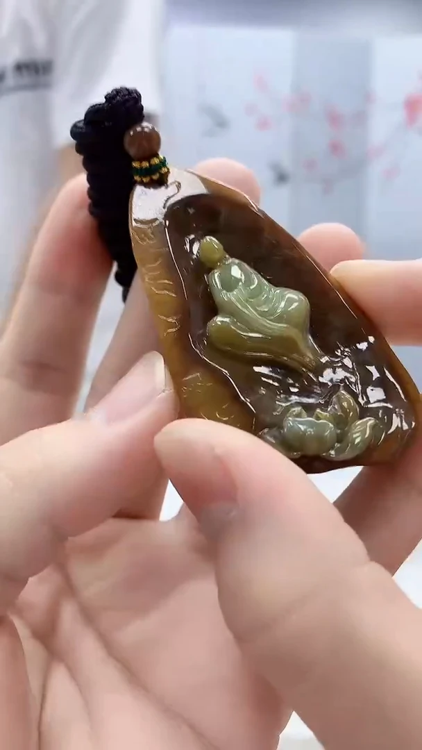 定制翡翠未镶嵌5028bb-毛货挂件103