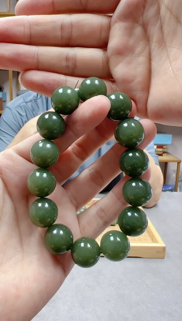 手链未镶嵌和田玉16华土沟竹叶青