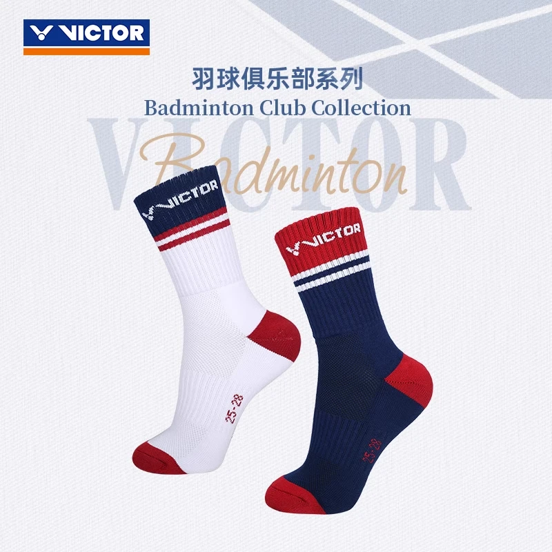 威克多VICTOR胜利复古男女吸汗毛巾羽毛球运动袜俱乐部SK5516VBC
