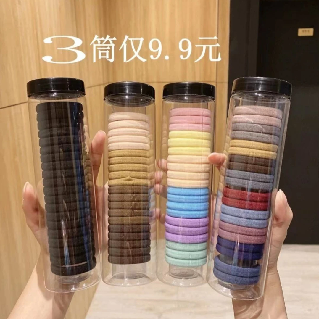 新款洋气日常百搭耐用不扯发高弹力皮筋发绳无接缝扎发发圈发饰