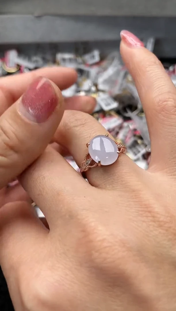 【闪购商品】翡翠戒指银S925镶嵌2222222    2