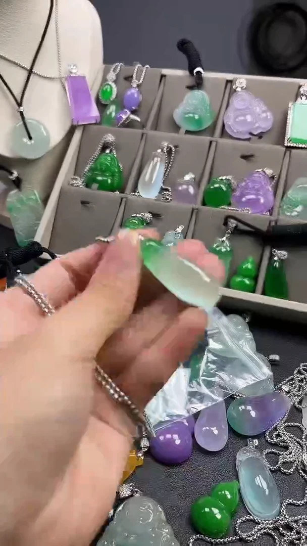 颈饰未镶嵌翡翠  所见即所得 一图一物
