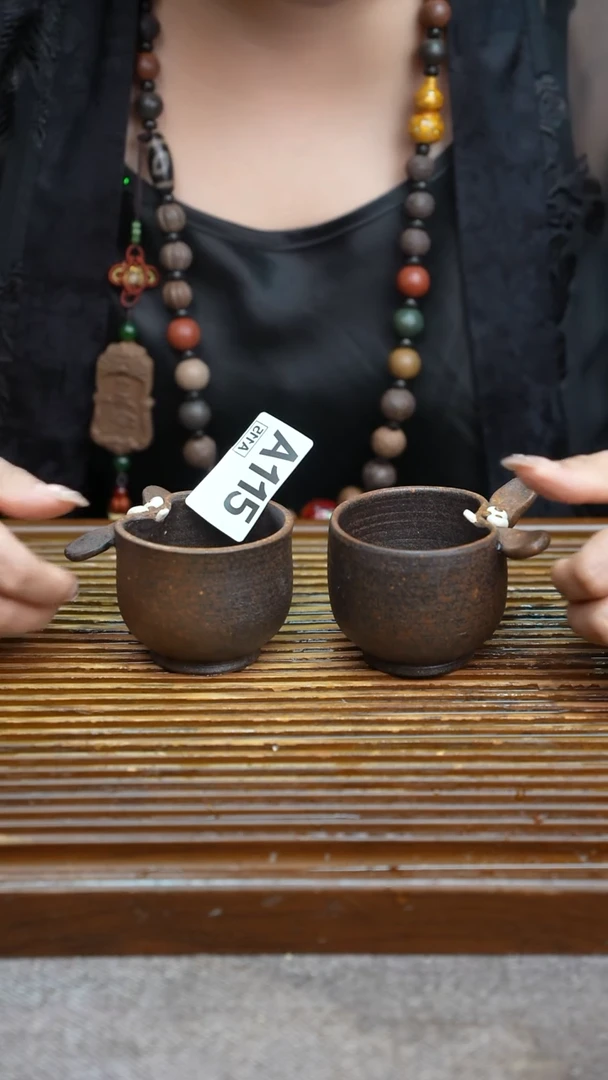 万古烧粗陶手工茶具