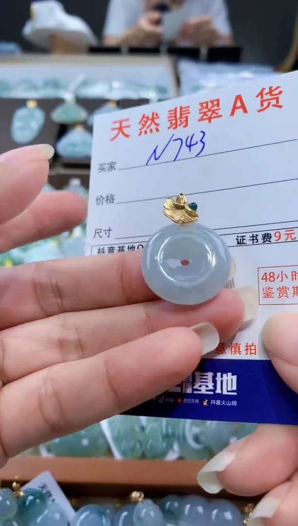 颈饰未镶嵌翡翠天然翡翠A货挂件