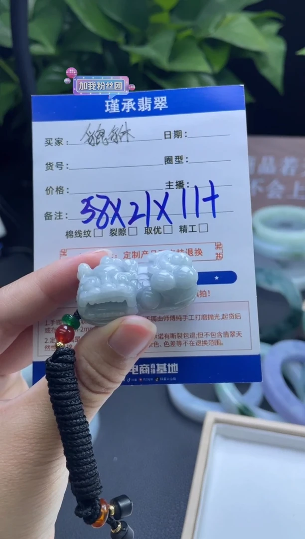 翡翠未镶嵌吊坠(赠链)天然A货翡翠大貔貅-多样性发其一