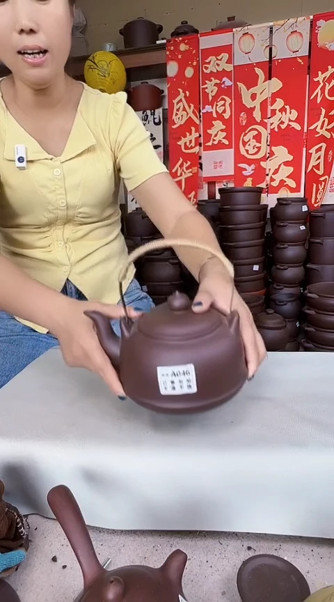 宜兴紫砂无暇煮水壶A046